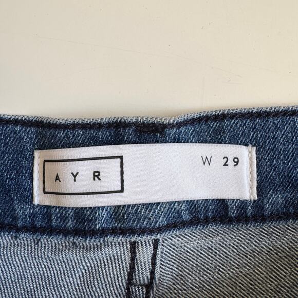 AYR The Secret Sauce Straight Leg Pants Size 29 Stoked Jeans Denim EUC Stretch - Picture 9 of 16